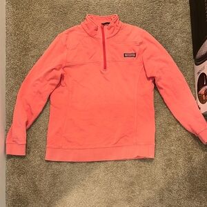 Vineyard vines Pink Quarter-Zip Pullover